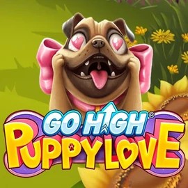 Official Slots logo: Go High Puppy Love by RubyPlay at Kingmaker Casino