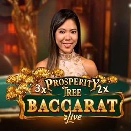 Live Casino logo of Prosperity Tree Baccarat from Evolution at Kingmaker Casino