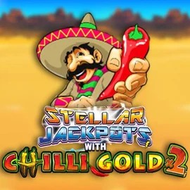 Stellar Jackpots with Chilli Gold x2 slot logo by Lightning Box Game at Kingmaker Casino